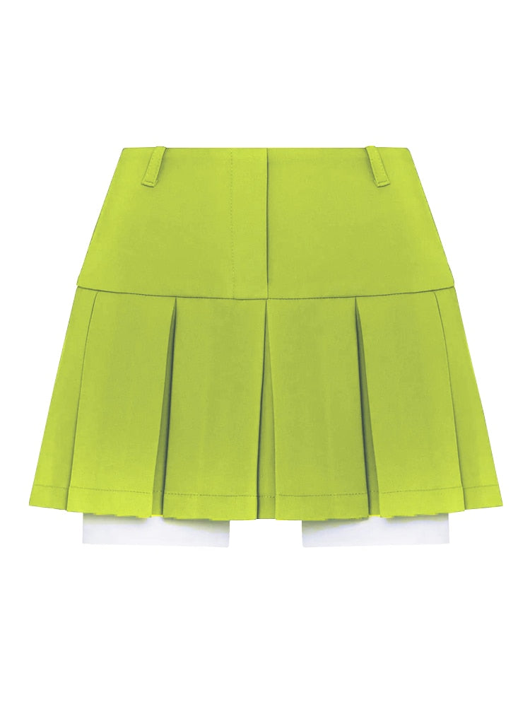 Taruxy Fall Women Blazer Suit Two Piece Sets Turn-down Collar Blazers Tops And Pleated Skirts Femme High Street Y2K Outfits