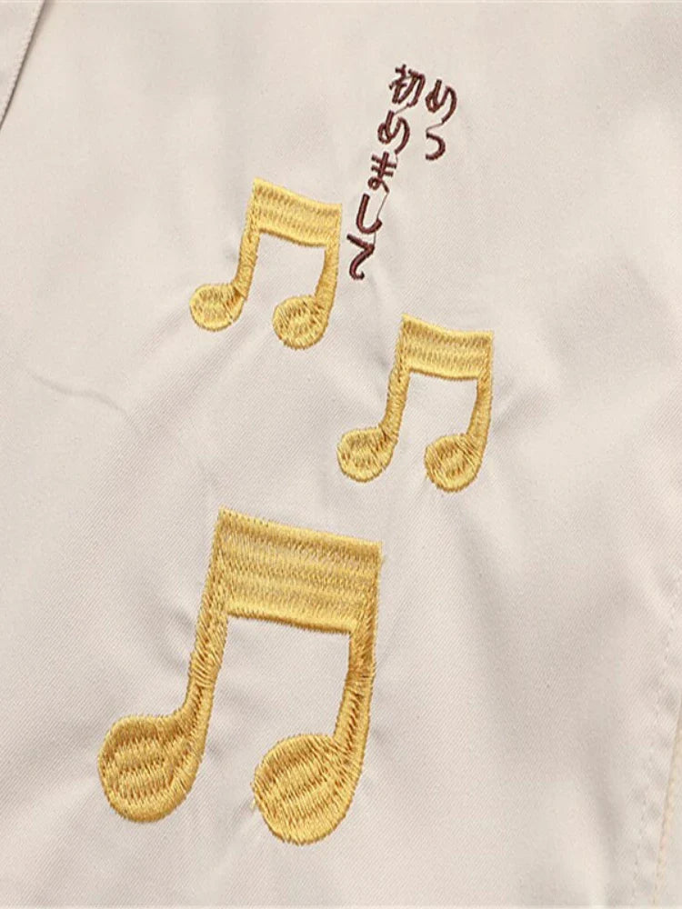 Women Hooded Jackets Cartoon Embroidery Long Sleeve Zipper Coats Autumn Sweet Style Cotton Casual Harakuju Outwears