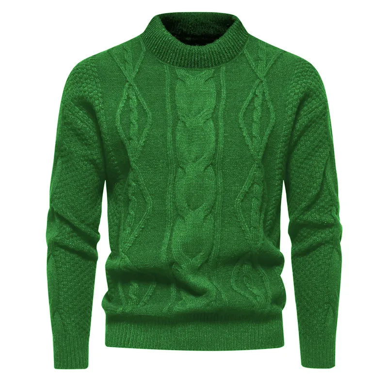 maoxiangshop Autumn and Winter New Sweaters Men's Knitted Sweater Warm Fit High Quality Pullover Sweater Men