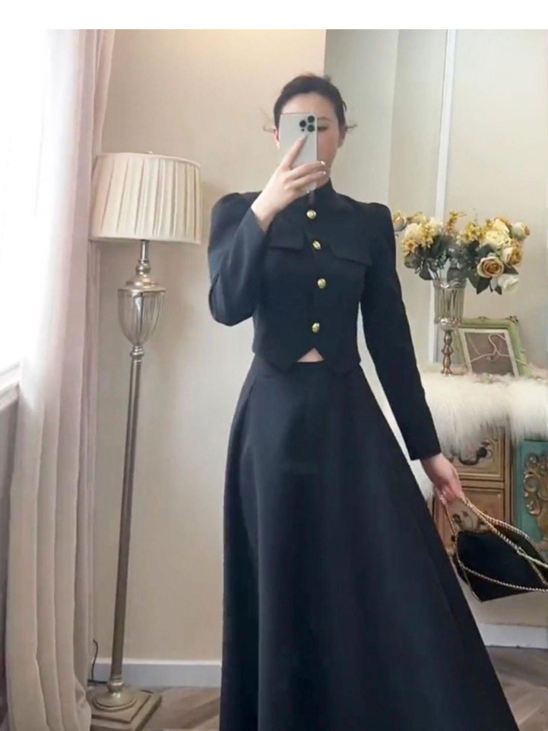 maoxiangshop High Quality New Summer Fashion Korean Sweet Elegant 2 Piece Set Women Crop Top Shirt Blouse Midi Skirt Suits Two Piece Outfits