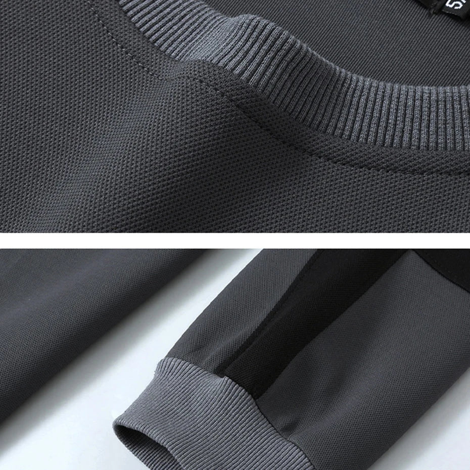 maoxiangshop Streetwear Patchwork Sweatshirt Men Plus Size 10XL 11XL Sweatshirts Spring Autumn Tracksuit Men Big Size 11XL
