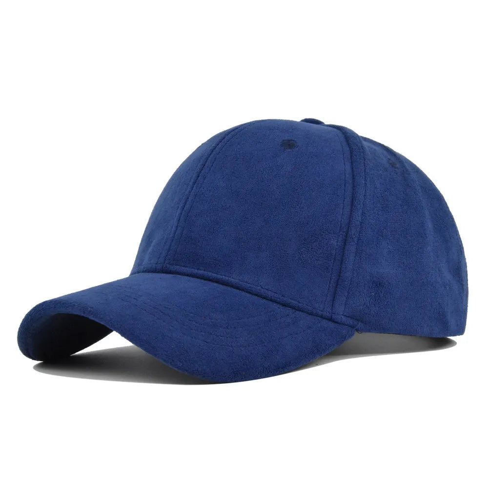 maoxiangshop Fashion Suede Baseball Caps For Men Women Autumn Winter Solid Retro Snapback Hip Hop Hat Unisex Street Adjustable Sun Visor Caps