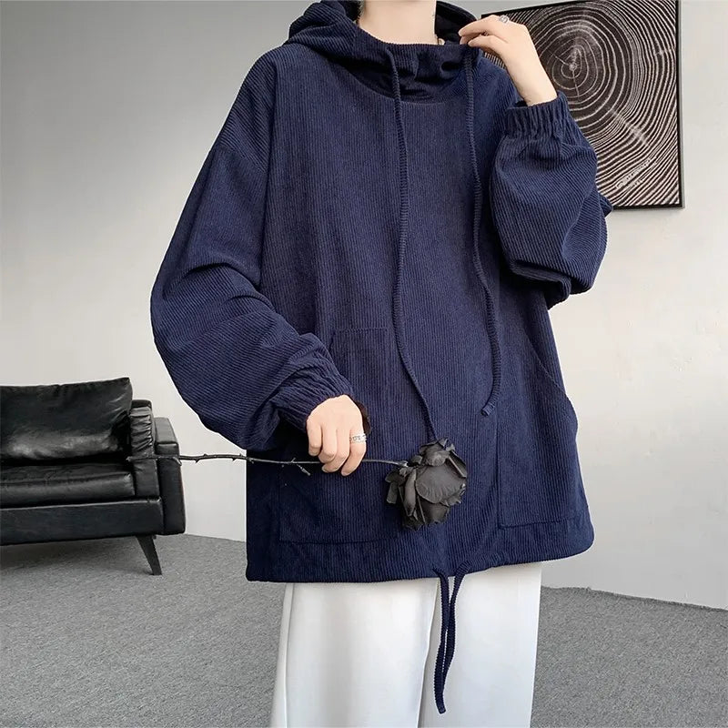 maoxiangshop Autumn Stand Collar Hoodies Sweatshirts Men Woman Fashion Pink Black Khaki Hip Hop Hoody Male Brand Casual Loose Tops