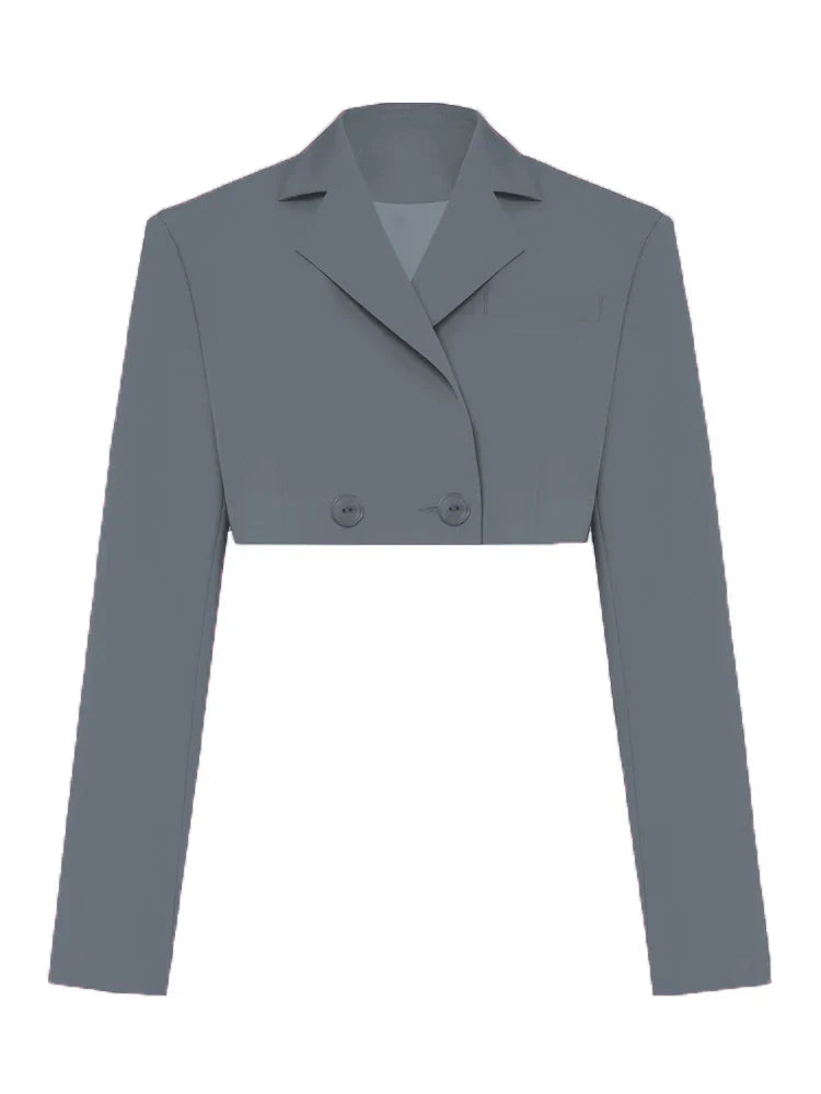 Green New Blazers For Women Cropped Coats Jacket Summer Casual Outfits Fashion Chic Jacket Women's Blazer Suits