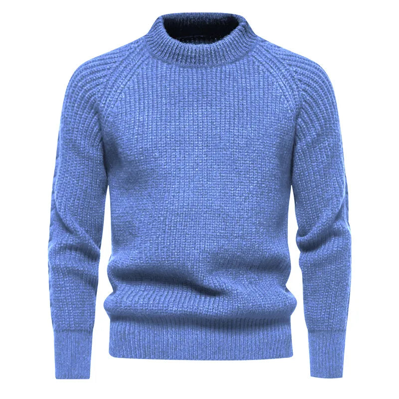 maoxiangshop Autumn and Winter New Sweaters Men's Knitted Sweater Warm Fit High Quality Pullover Sweater Men