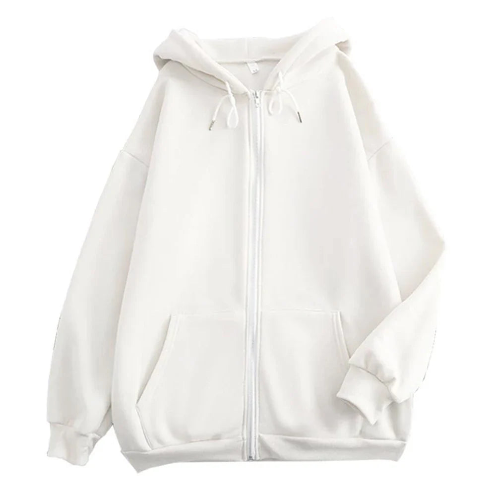 maoxiangshop Fashion Mens Jacket Coat Long Sleeve Sweatshirts Oversized Zipper Hoodies Streetwear Loose Man Hoodies Casual Jacket