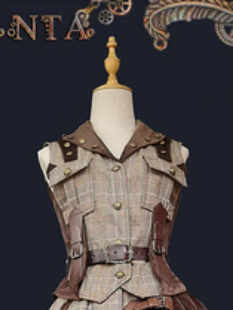maoxiangshop - Punk Style Wool Lolita Skirt / Vest by Infanta