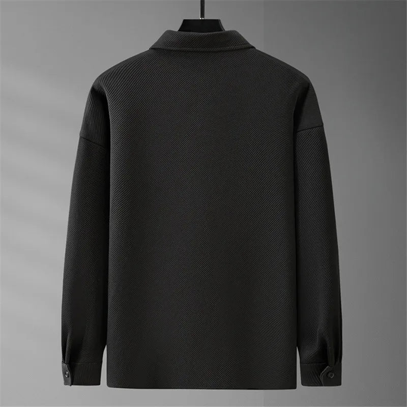 maoxiangshop Plus Size 8XL 10XL Shirts Men Green Shirt Jacket Autumn Long Sleeve Shirts Male Fashion Causal Jacket Big Size 8XL 10XL