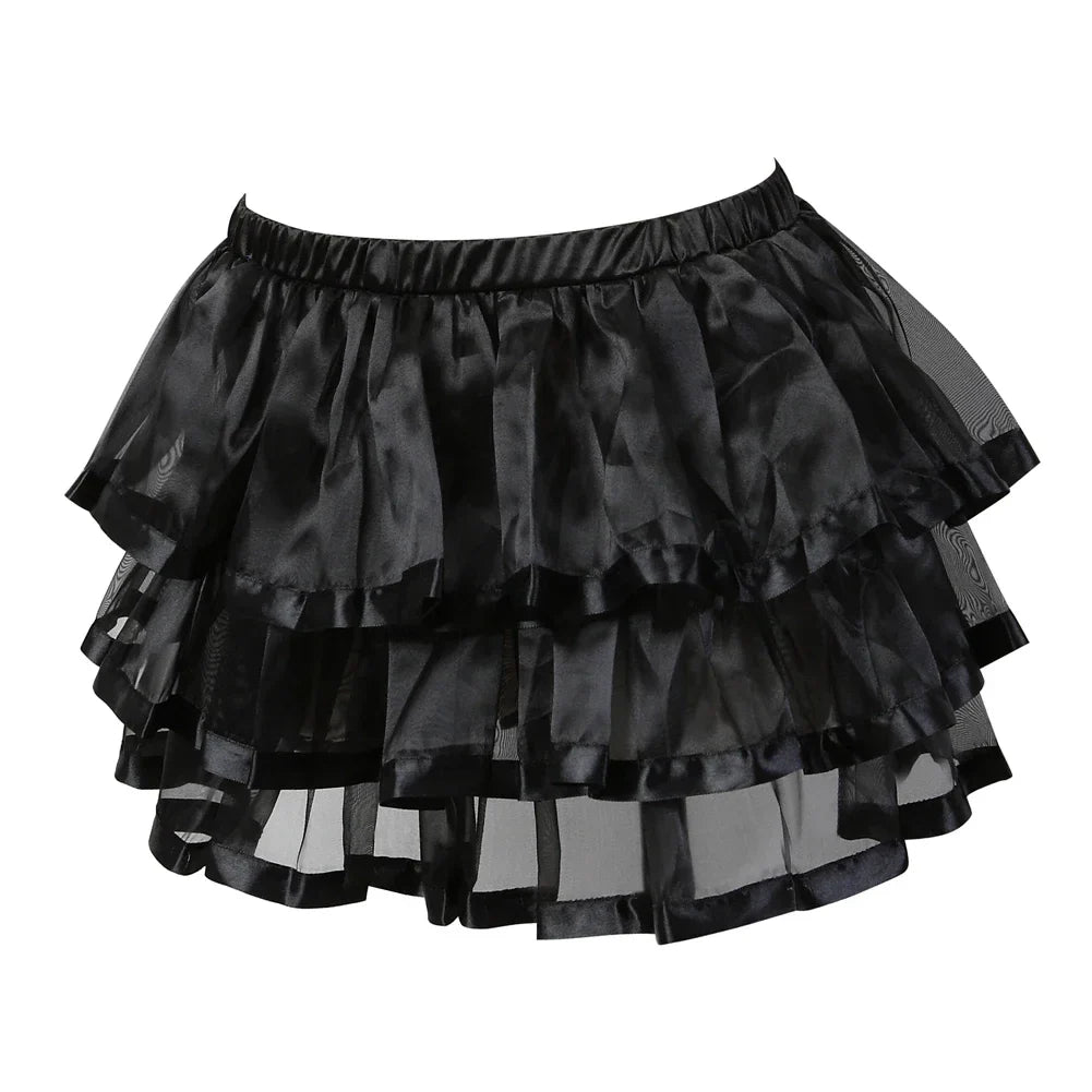 maoxiangshop - Corset Skirt for Women Steampunk Straps Bustiers Dress Sexy Corsetto Dresses Classic Clubwear Carnival Costume Halloween Outfits