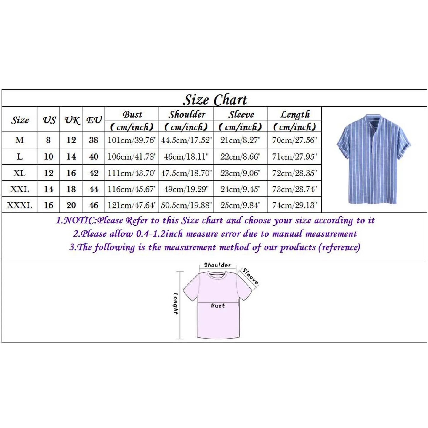 maoxiangshop Summer Blouse Male Casual Stripe Printing Shirt Short Sleeve Stand Collar Blouse Tops For Mens Outdoor Beach Shirts рубашка