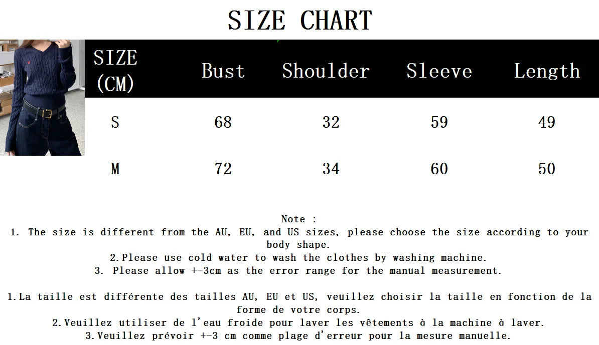 maoxiangshop - Twisted Flower Embroidery Slim Sweater Women Chic Long Sleeve V Neck Jumpers Autumn New Vintage Fashion Casual Knitted Pullover