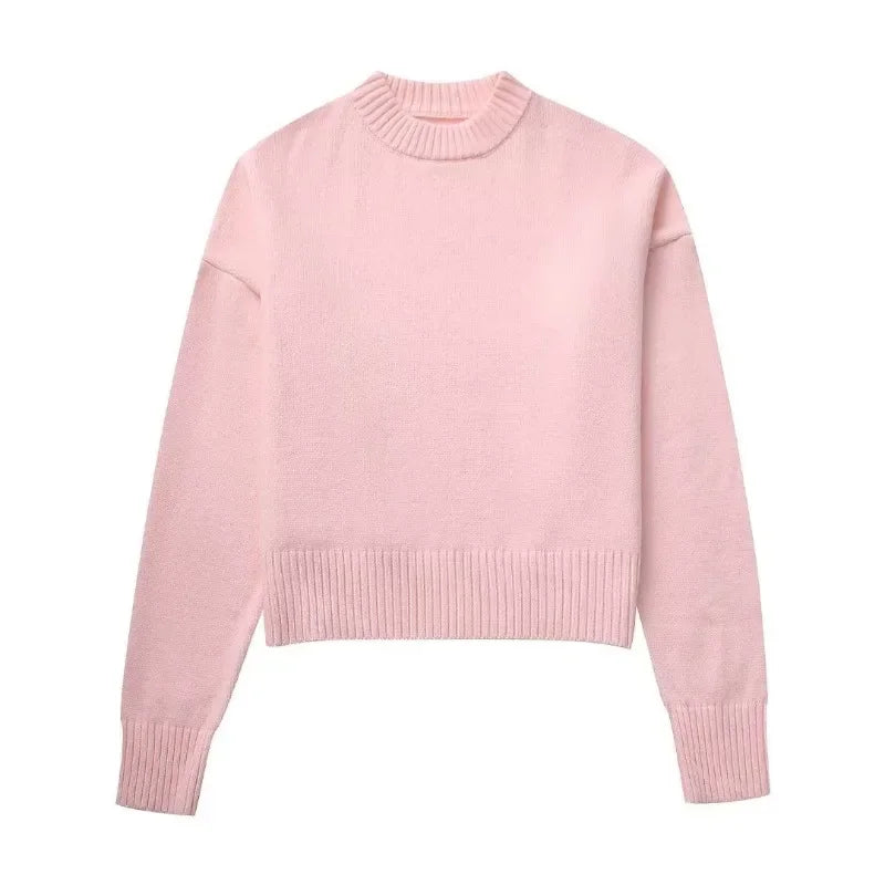 maoxiangshop - Autumn Warm Sweater Women Pullovers Winter New Korean Women Lazy Elegant Casual Loose Knitted Sweater Female Tops Jumper