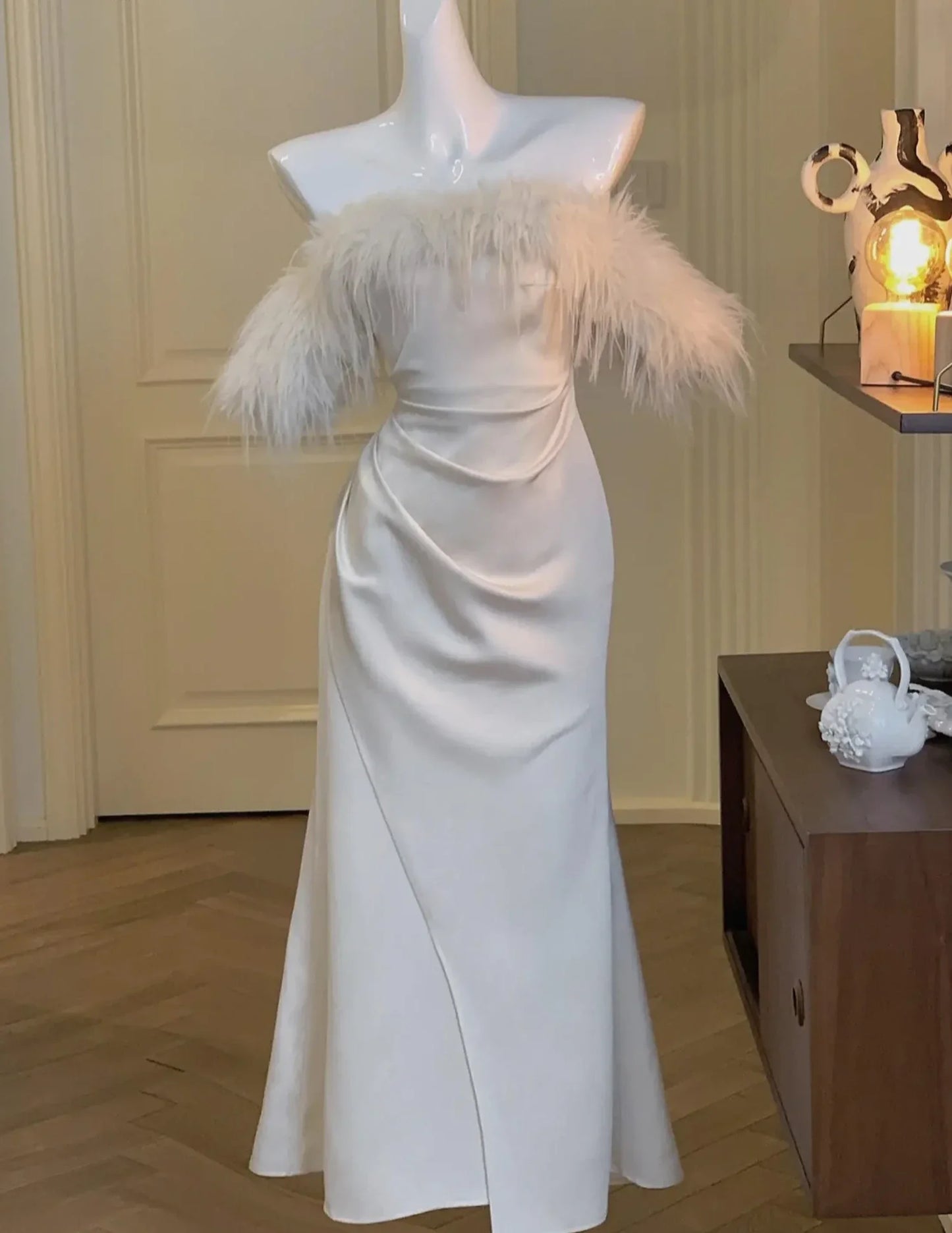 France Vintage Luxury Wedding Formal Occasion Dresses Women Autumn New Sexy Bodycon Bandage Party Robe Female Winter Clothes
