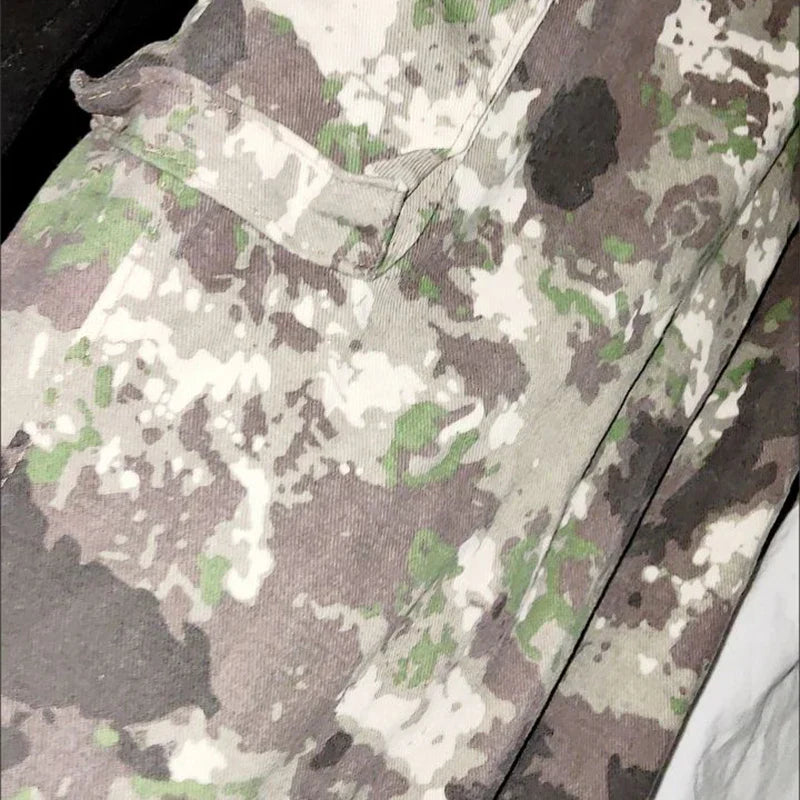 Camouflage Cargo Pants Men Oversize Camo Trousers Male Loose Casual Vintage Streetwear Hip Hop Safari Style