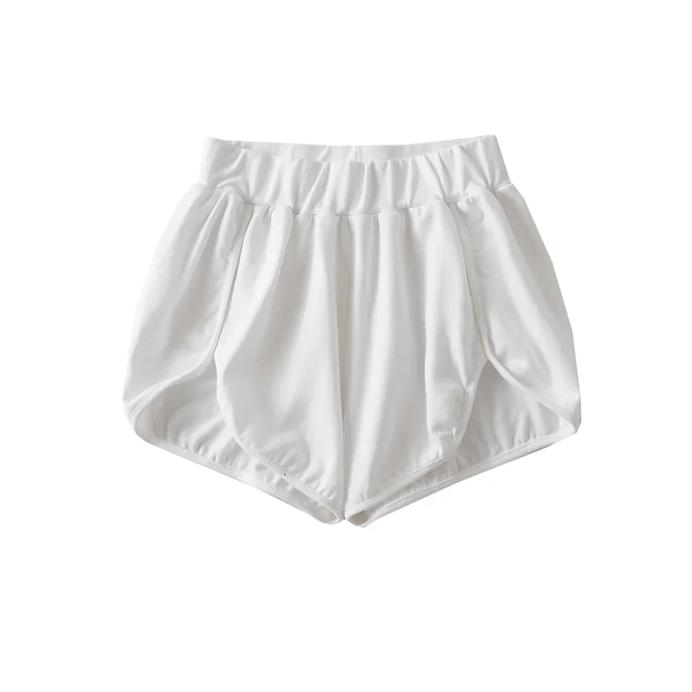 maoxiangshop - Summer high waisted shorts for women korean white knitted biker shorts for womans cute sweat shorts sexy short mujer kawaii