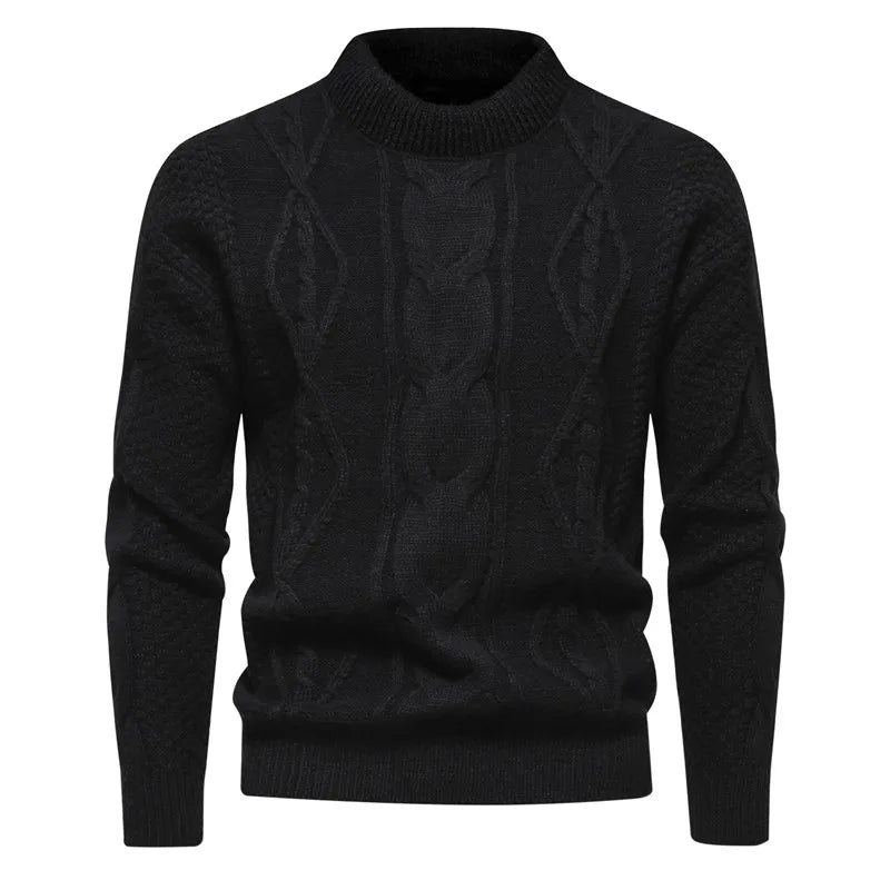 maoxiangshop Autumn and Winter New Sweaters Men's Knitted Sweater Warm Fit High Quality Pullover Sweater Men