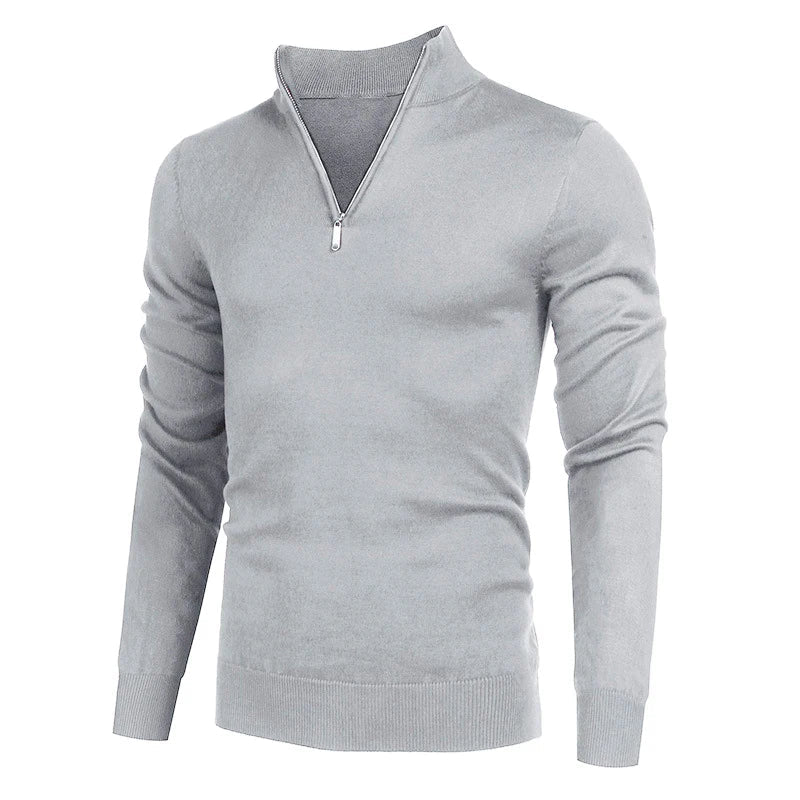 maoxiangshop Men Turtlenecks Knitwear Pullovers Sweater Long Sleeved Solid Color Hooded Male Casual Daily Warm Tops