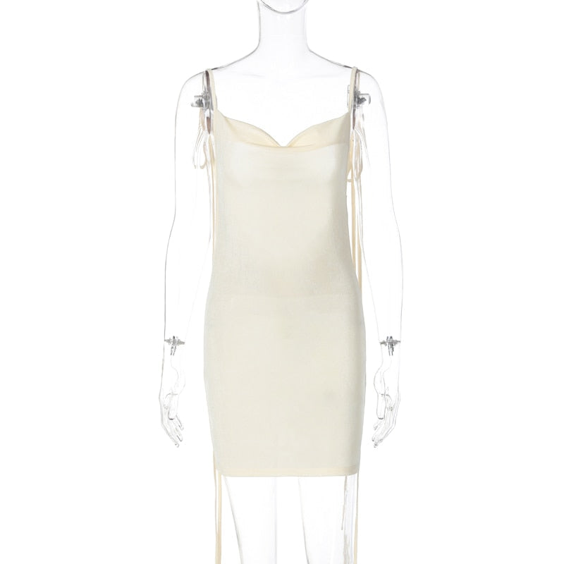 maoxiangshop White Backless Maxi Dresses For Women Spaghetti Strap Long Beach Dress Women Summer Elegant Evening Party Dress