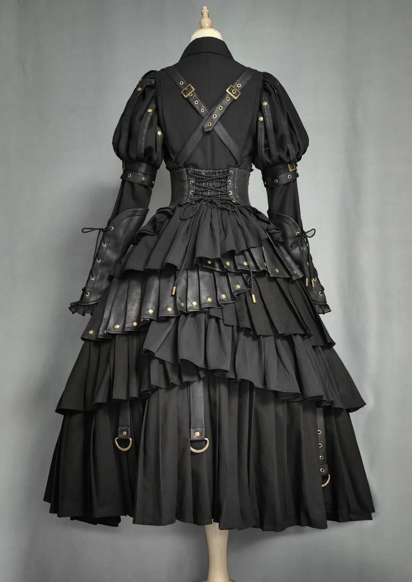 maoxiangshop - Black Fog Beloved Person- Gothic Shirt SK Black Gorgeous Bustier JSK Dress by Fox Trot