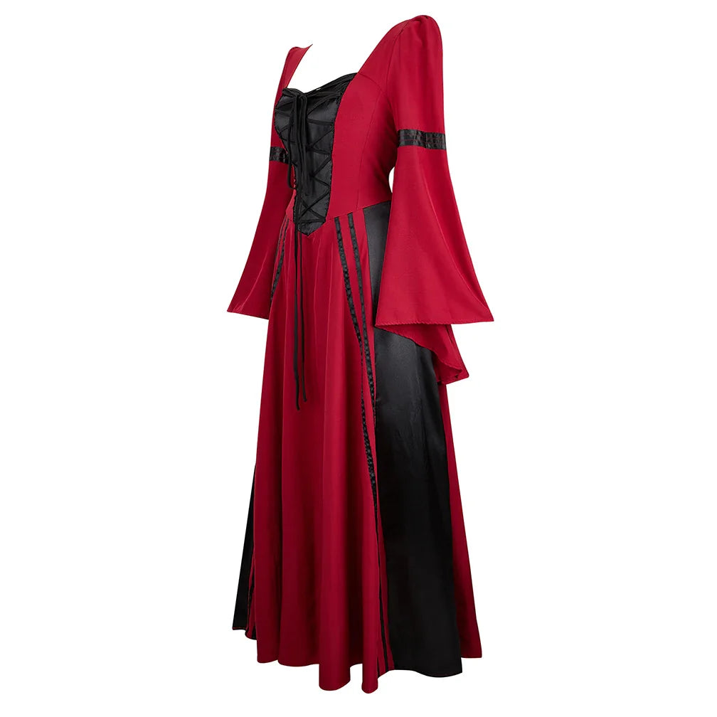 maoxiangshop - Renaissance Costumes for Women Medieval Dress Irish Halloween Costume for Women Pirate Dresses