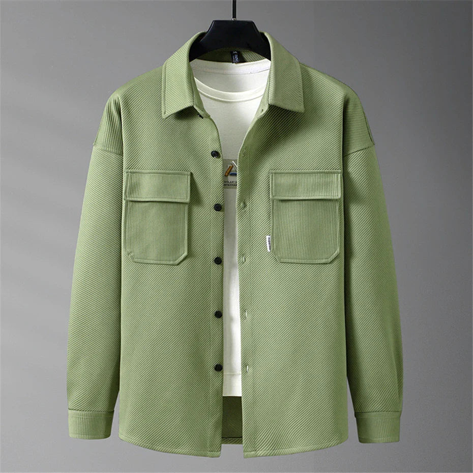 maoxiangshop Plus Size 8XL 10XL Shirts Men Green Shirt Jacket Autumn Long Sleeve Shirts Male Fashion Causal Jacket Big Size 8XL 10XL