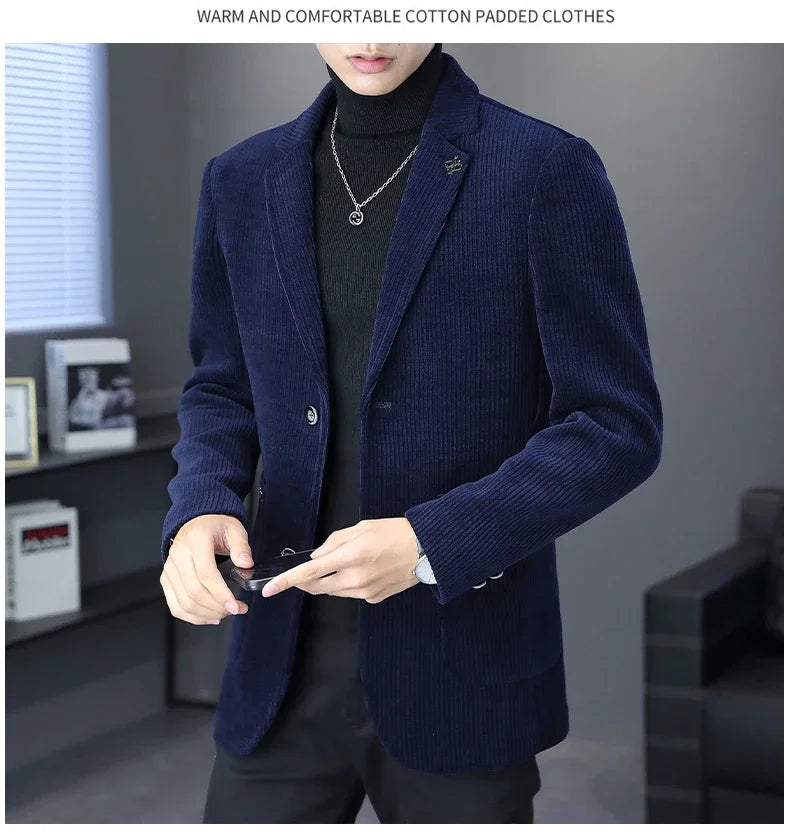 maoxiangshop High Quality Blazer Men Korean Version of Fashion Trend Simple Casual Business Elite Gathering Best Man Gentleman Suit Jacket