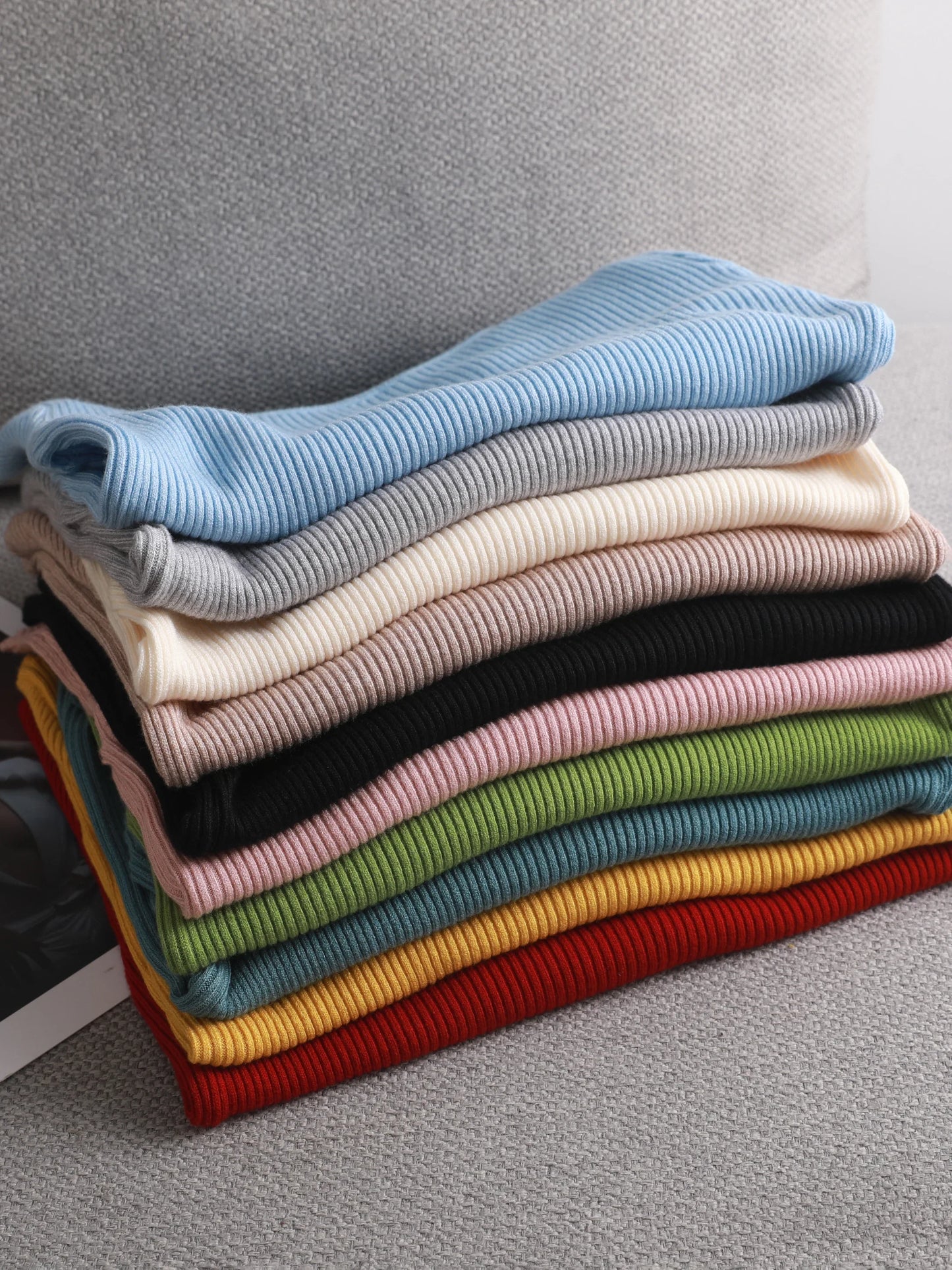 maoxiangshop winter clothes Knitted woman sweaters Pullovers spring Autumn Basic women's jumper Slim women's sweater cheap pull long sleeve