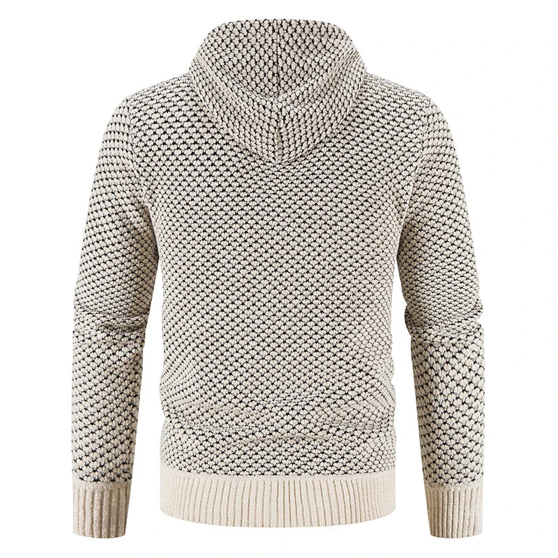 maoxiangshop Cardigan Men's Sweater Jacket Male Cold Blouse Autumn Winter New Korean Casual Slim Hooded Windbreaker Warm Y2K Chenille Coat