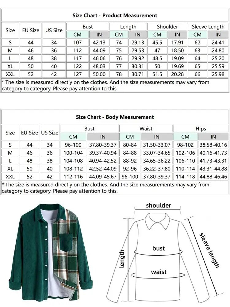 maoxiangshop Shirt for Men Two Tone Spliced Plaid Long Sleeves Blouse Fall Spring Streetwear Shirts Casual Unisex Shacket Tops Z5036870
