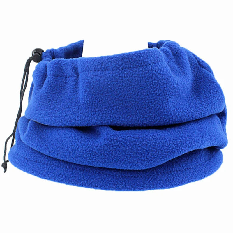 maoxiangshop Winter Polar Coral Hat Fleece Balaclava Men Face Mask Neck Warmer Beanies Thermal Head Cover Tactical Military Sports Scarf Caps