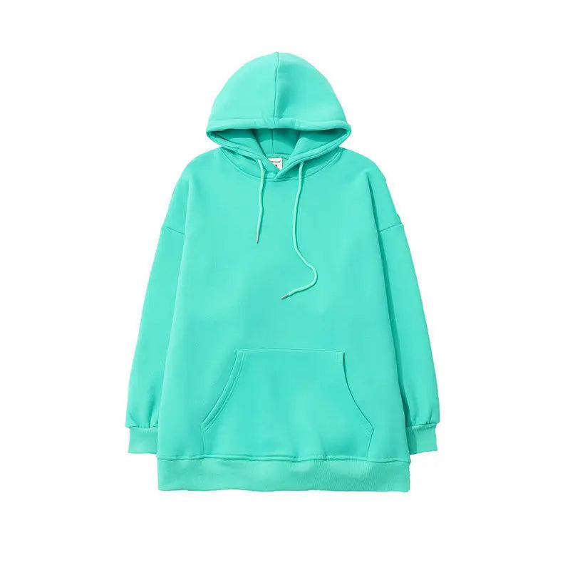 maoxiangshop Fleece Hoodie Men Casual Pocket Long Sleeve Oversized Pullover Tops Harajuku Street Thicken Solid Sweatshirt Sports Pullover 5xl