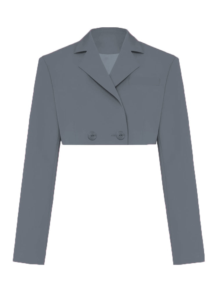 Taruxy Fall Women Blazer Suit Two Piece Sets Turn-down Collar Blazers Tops And Pleated Skirts Femme High Street Y2K Outfits