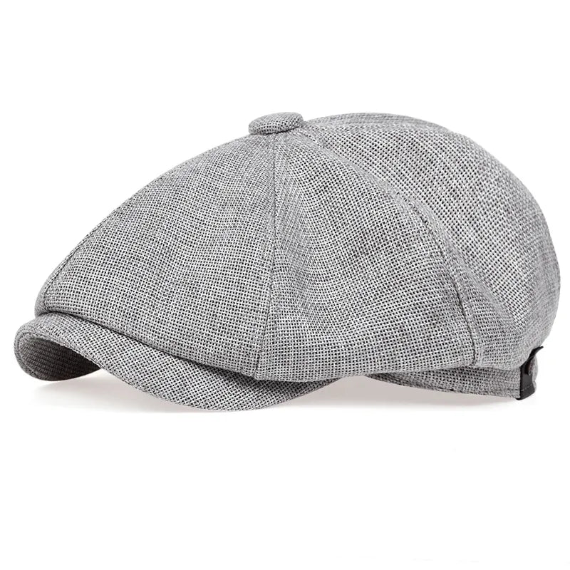 maoxiangshop New Men Casual Newsboy Hat Spring Summer thin retro beret Hat wild casual Hats unisex octagonal Cap Fashion Hip Hop Caps gorras