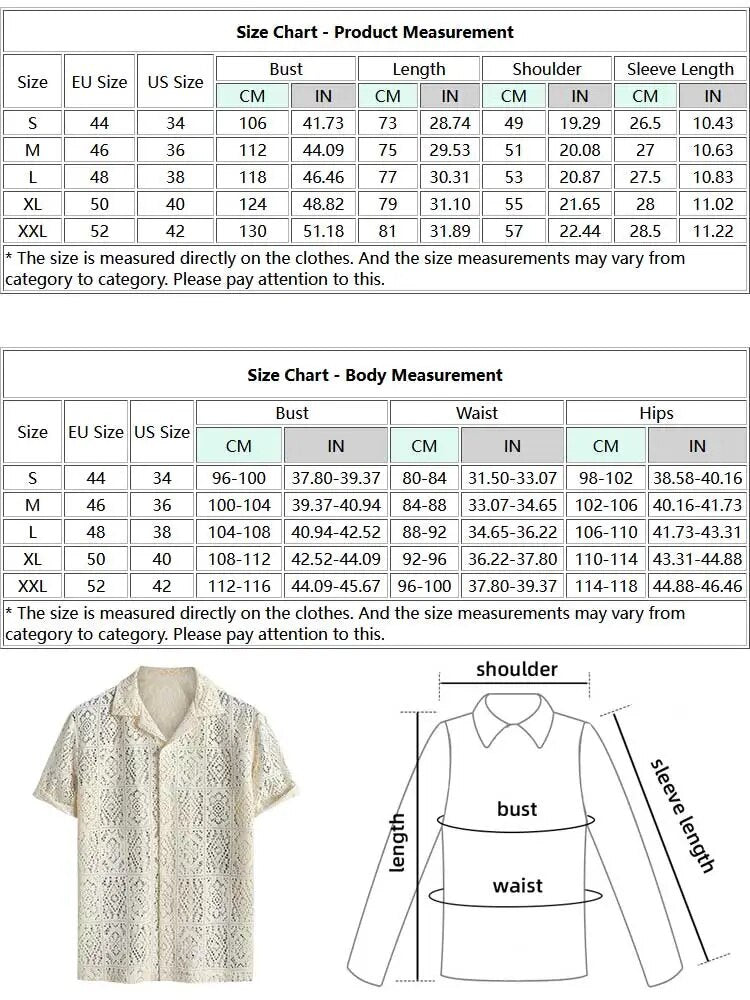maoxiangshop Hollow Out See-through Men's Shirt Sexy Rose Pattern Short Sleeve Openwork Shirt Summer Streetwear Overshirt Tops Z5094175