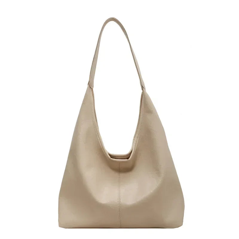 Fashion Red Womens Shoulder Bag Vintage Designer Large Capacity Casual Tote Bag Autumn and Winter Korean Fashion Handbag