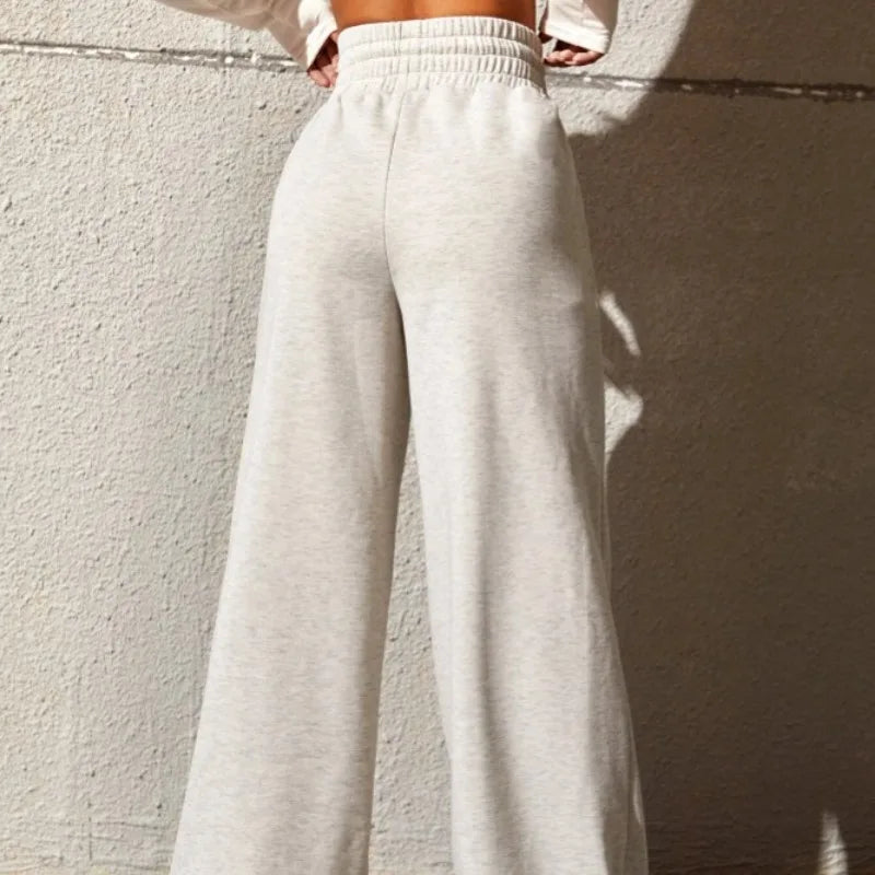maoxiangshopNew Women's High Waist Sagging Loose Casual Straight Leg Pants Commuting Female Clothing Winter Women Fashion Trousers