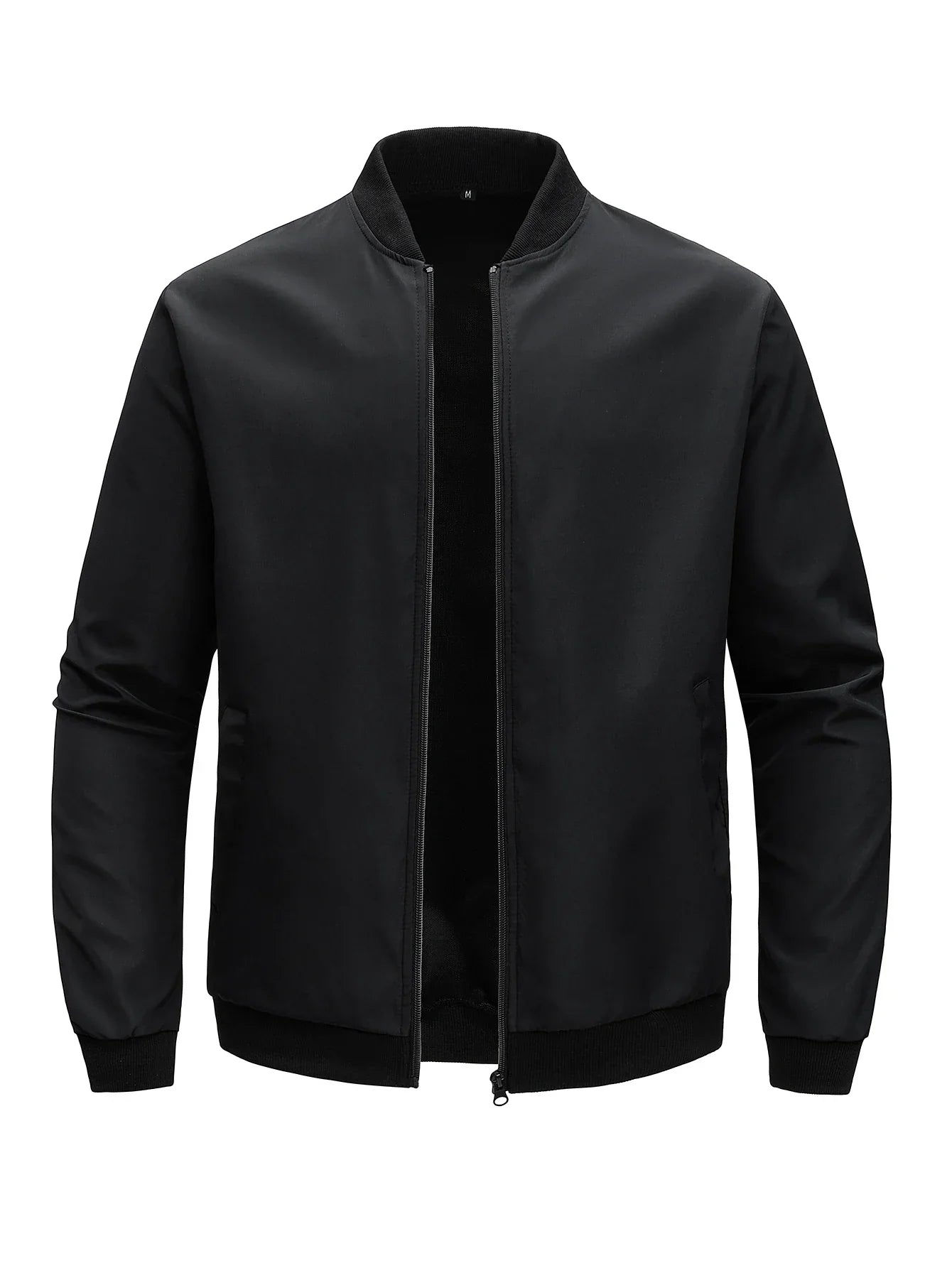 maoxiangshop 2024 Spring and Autumn New Baseball Collar Short Loose Solid Color Jacket Men's Business Casual Thin Coat Trend