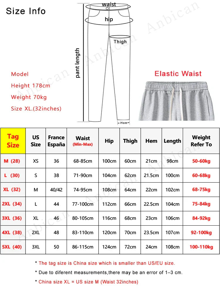 maoxiangshop Spring Autumn Men Sweatpants Korean Fashion Sportswear Drawstring Wide Leg Straight Track Pants Cotton Casual Loose Trousers