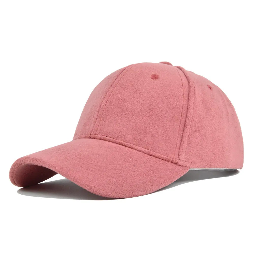 maoxiangshop Fashion Suede Baseball Caps For Men Women Autumn Winter Solid Retro Snapback Hip Hop Hat Unisex Street Adjustable Sun Visor Caps