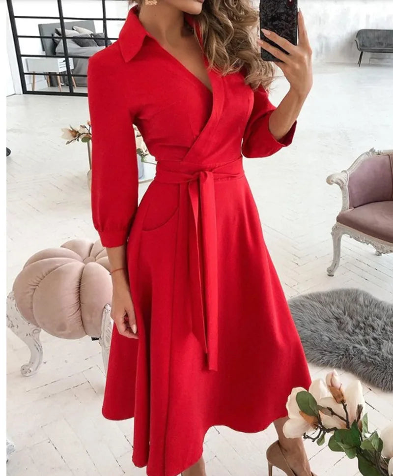 maoxiangshop Women Print Dress Sexy V-Neck Bat Sleeve Ruffl Flowers Print Bohemian Beach Sundress Ladies Loose Summer Vacation Mini Dresses