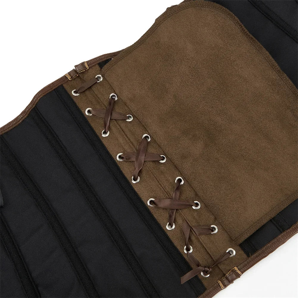 maoxiangshop - Women Corset Top Vintage Zipper Bustiers Gothic Corsets Steampunk Bustier Lace Up Corsage Carnival Party Club Costumes Plus Size