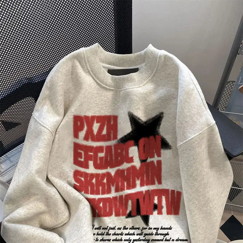 maoxiangshop Winter vintage Personalized Women Hoodie Fashion Y2K Cotton Gothic Street Hip Hop loose Harajuku art Oversized Hoodie Top