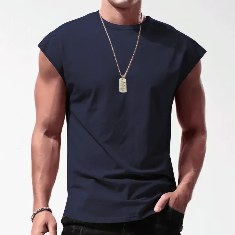 maoxiangshop Summer Men's Mesh Gym Vest Quick Dry Loose Fitness Exercise Wide shoulder Sports Sleeveless Shirt Bodybuilding Tank Top