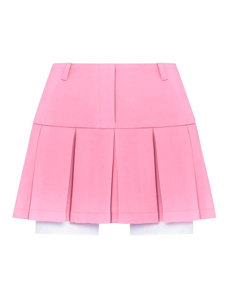 Taruxy Fall Women Blazer Suit Two Piece Sets Turn-down Collar Blazers Tops And Pleated Skirts Femme High Street Y2K Outfits