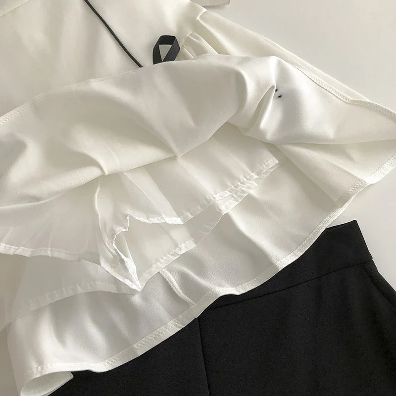 maoxiangshop - Women Korean High Waist Skirt Harajuku Preppy Solid Mini Short Skirt Ladies Casual Elegant Cute Sweet A-Line Skirts Female