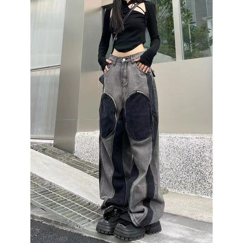 maoxiangshopY2K Man Streetwear Techwear Cargo Korean Harajuku Straight Casual Pants for Men Sweatpants Wide Leg Joggers Trousers Clothes ins