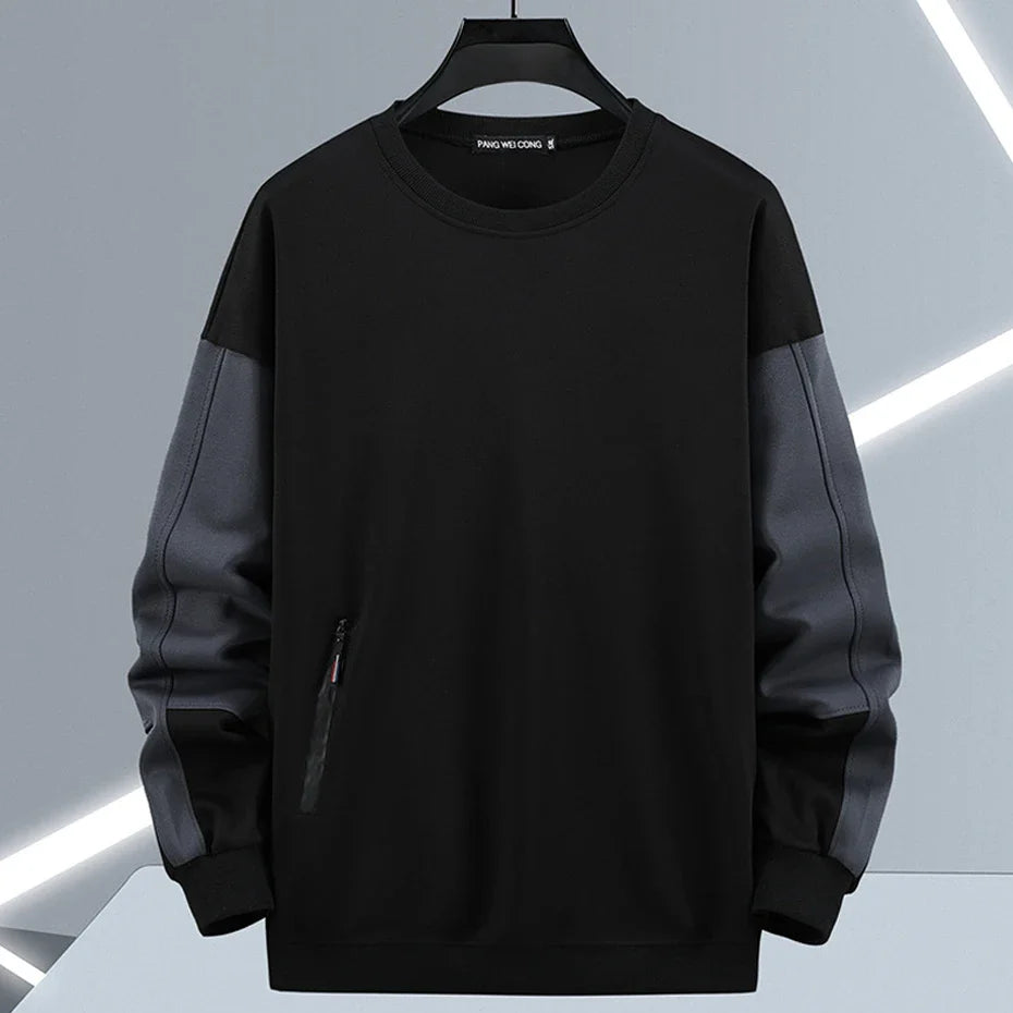 maoxiangshop Streetwear Patchwork Sweatshirt Men Plus Size 10XL 11XL Sweatshirts Spring Autumn Tracksuit Men Big Size 11XL