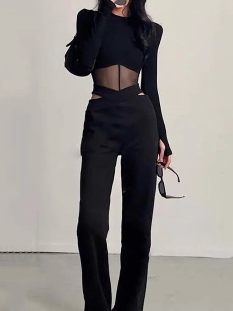 maoxiangshopSummer Women T Shirt Girls T-Shirt Woman Clothes Long Sleeve Tops Spring Black Slim Tshirt Female Crop Top Tee Sexy Skinny Y2k