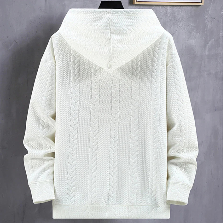 maoxiangshop Mens Hoodies Plus Size 10XL Solid Color Hoodie Spring Autumn Hooded Sweatshirt Male Big Size 10XL Pullover Black White
