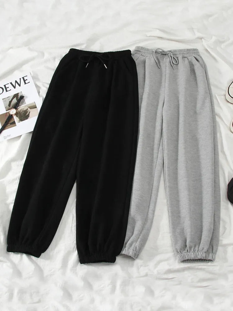 JMPRS Gray women Sweatpants Autumn New Baggy Fashion Oversize Sports Pants Black winter thick Joggers Streetwear Trousers